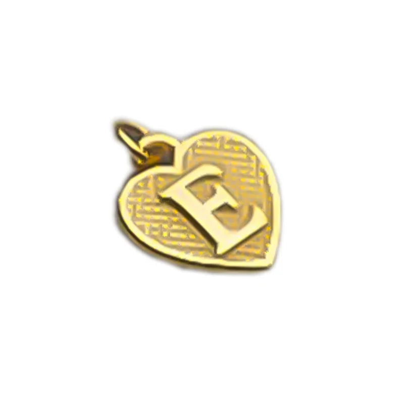 TrustDavis Real 925 Sterling Silver Name Necklace 26 Heart DIY Accessories Pendant for Women Wedding Clavicle Jewelry DZ1795