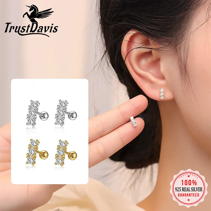 Zircon Stud Earrings DS4839