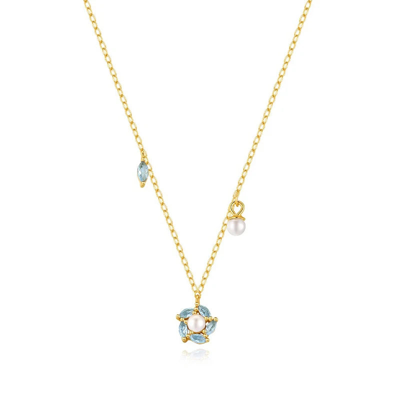 TrustDavis Real 925 Sterling Silver Fashion Simple Heart-shaped Hollow Zircon Necklacefor Women Girls Gift Fine Jewelry DS4705