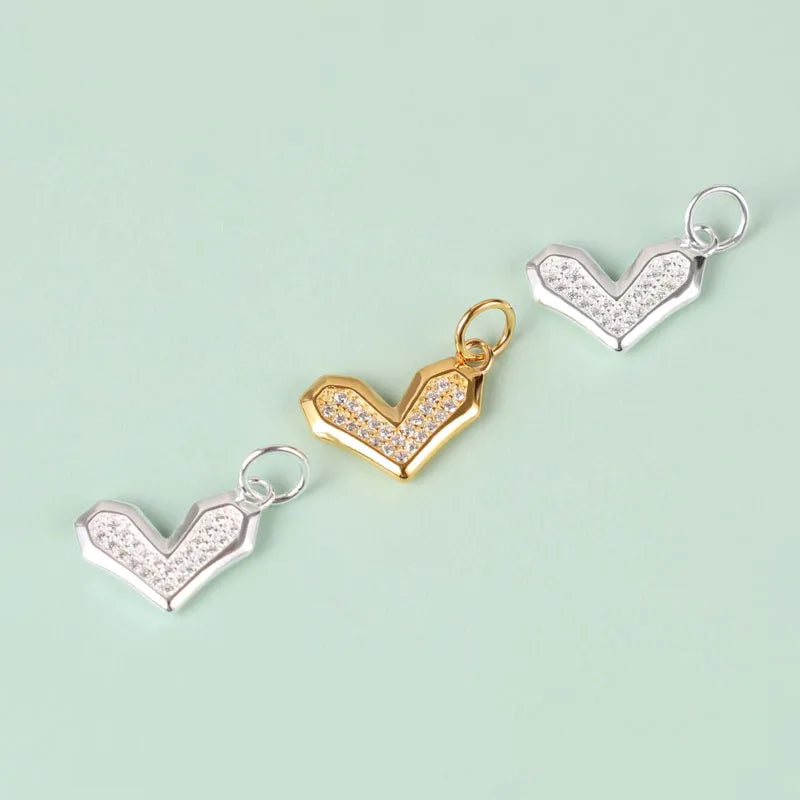Minimalist Heart Silver Pendant DZ1905