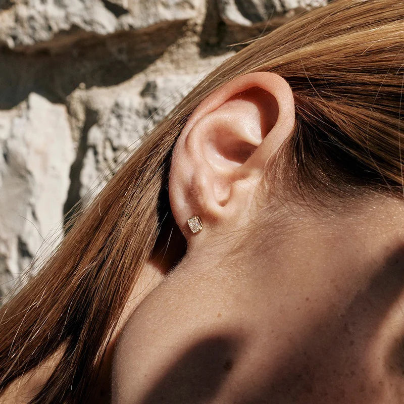 Square Zircon Stud Earrings DS4800