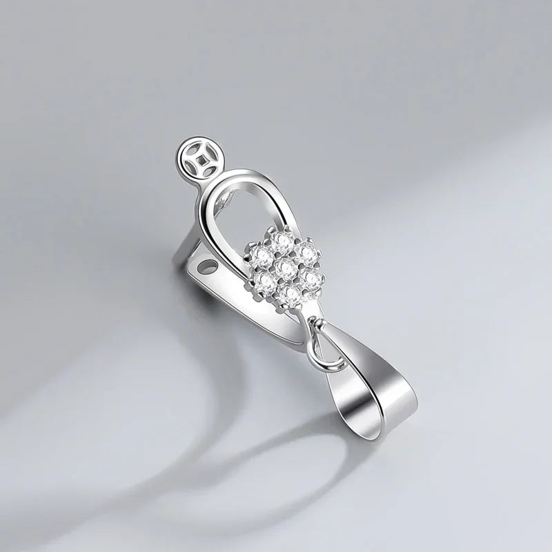 Openwork Flowers Pendants Clip Handmade DZ1157