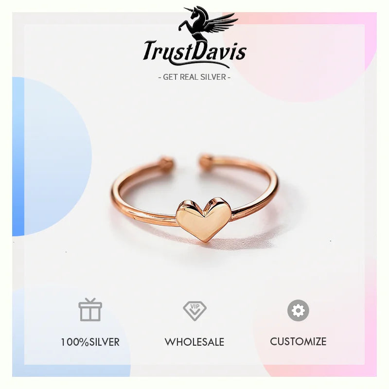 Heart-shaped Open Ring DS4793