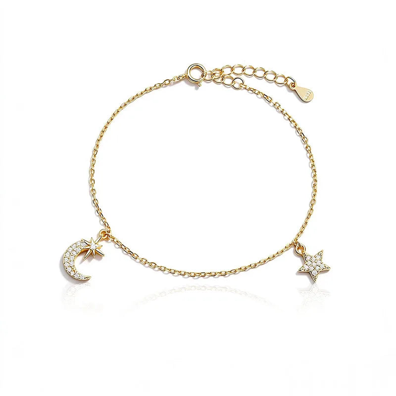 Star Moon Zirconia Bracelet DS5024