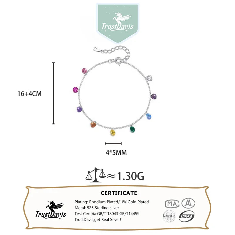 Colored Zircon Bracelet  DS4853