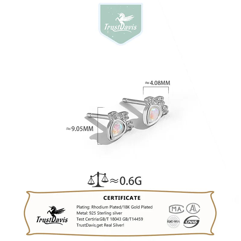 Opal Carrot Stud Earrings DS4771