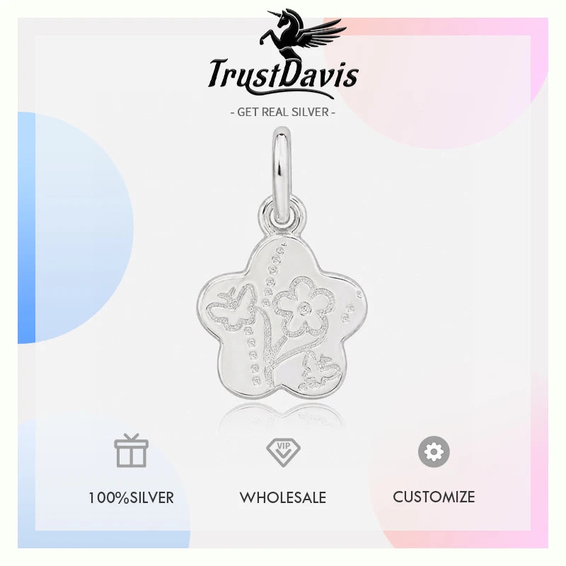 Flower Charm Elegant Butterfly Pendant  DZ1944