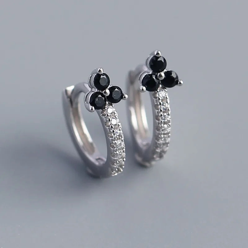 Colored Flower Zircon Earrings DS4843