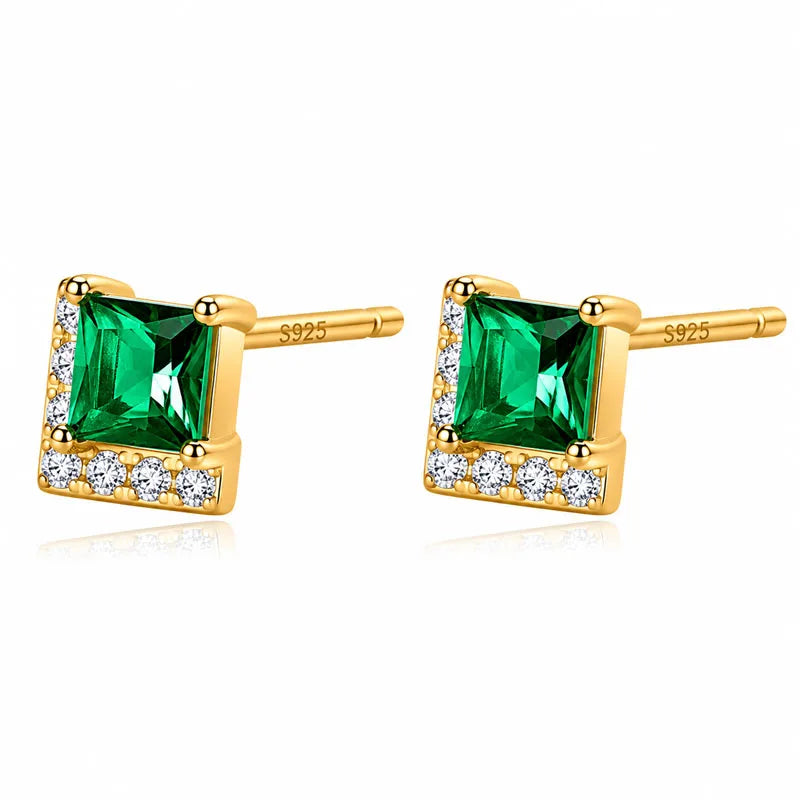 Fashion and Exquisite Square Zircon Stud Earrings DS4938