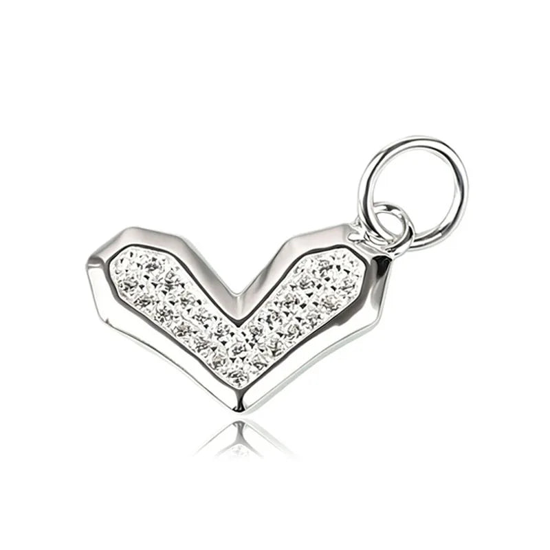 Minimalist Heart Silver Pendant DZ1905