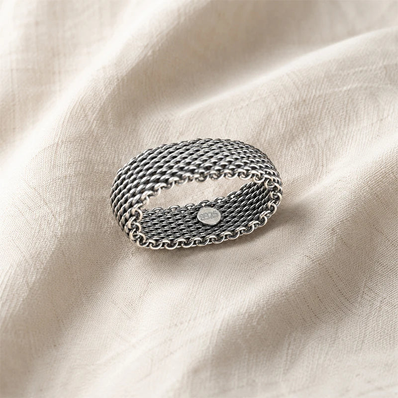 Retro Woven Ring for Women Daily Wear Jewelry Gift DS4978