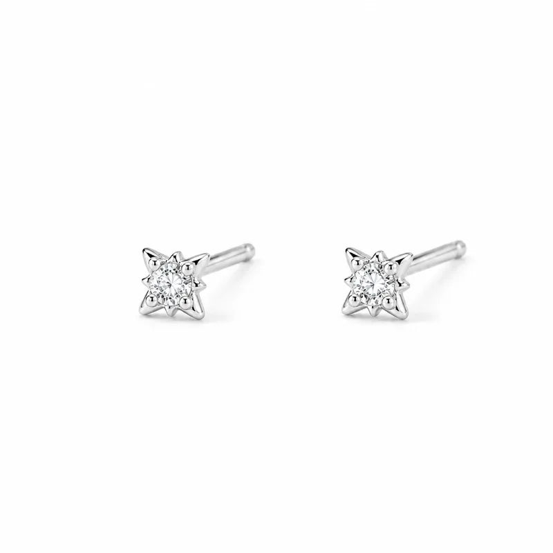 Fashion Eight-pointed Star Zircon Stud Earrings for Women DS4967