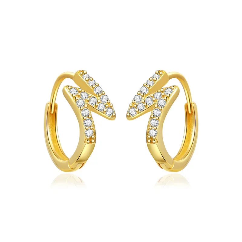 TrustDavis 925 Sterling Silver Fashionable minimalist Hoop Earrings for Girls Fine Jewelry  Accessory Party Gift  DA4115