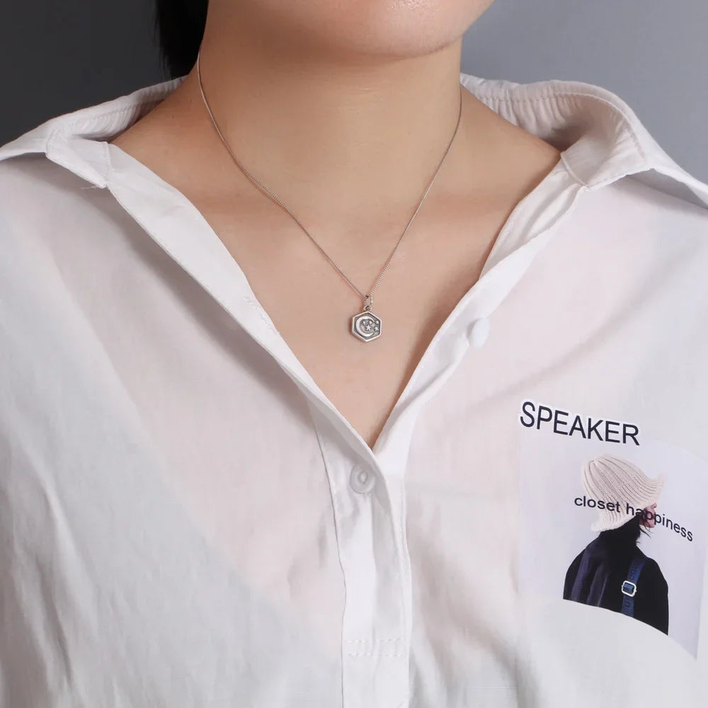 Hexagram Moon Charm Pendant Handmade DIY Accessories DZ504