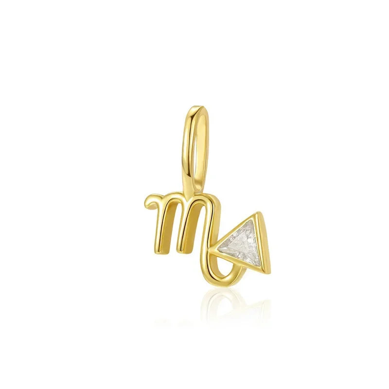 12 constellations Charm Pendant Handmade DIY Accessories DZ1694