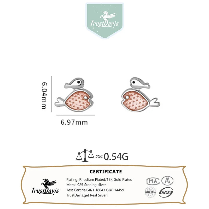Little Fish Stud Earrings DS4860