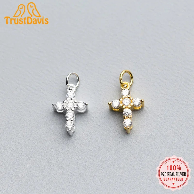 Cross Charm Pendant Handmade DIY Accessories Fine Jewelry HY353