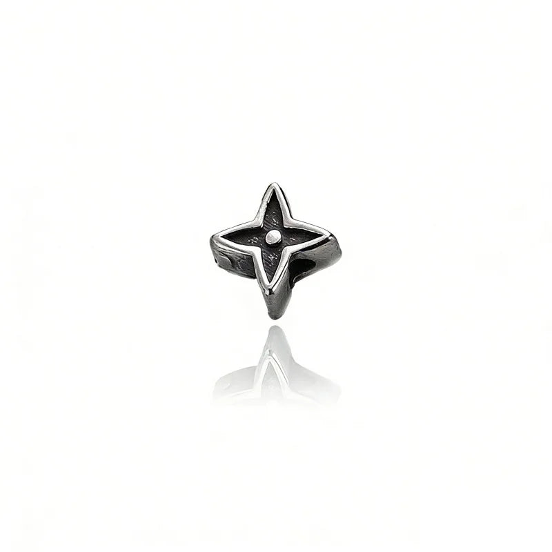 Four-Leaf Clover Star Spacer Beads Vintage Dainty DZ1898