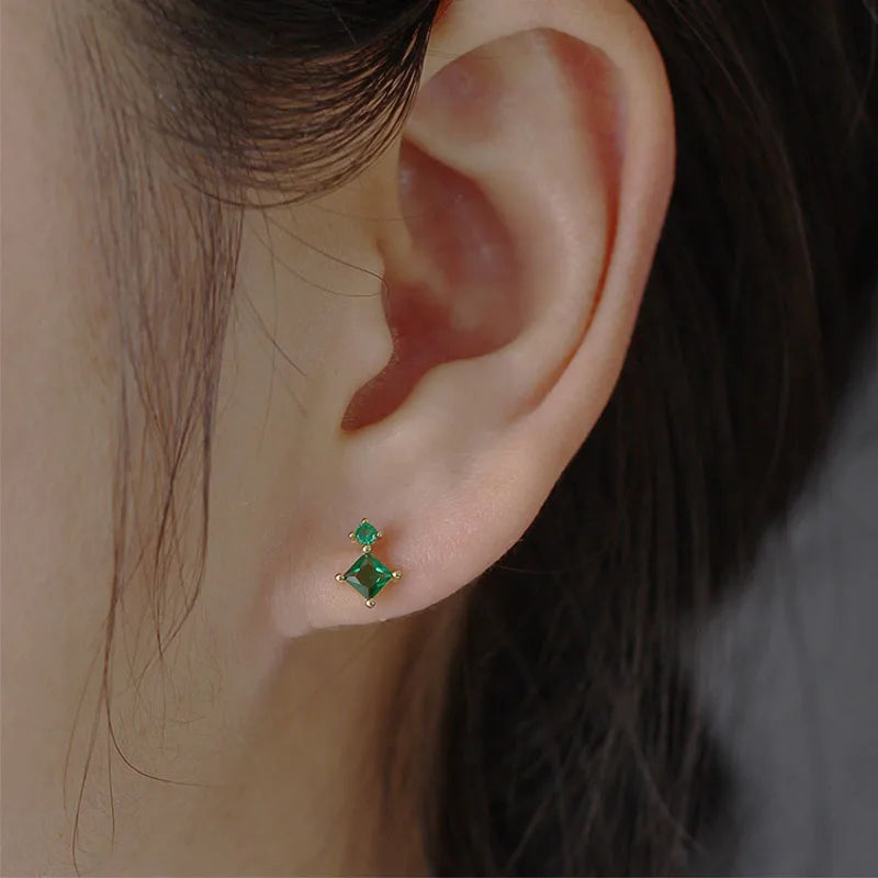 Stacked Colored Zircon Earrings DS4916