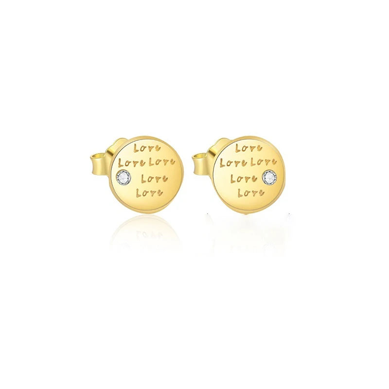 Heart Lock /Lightning Heart Earrings Jewelry Set DS4847