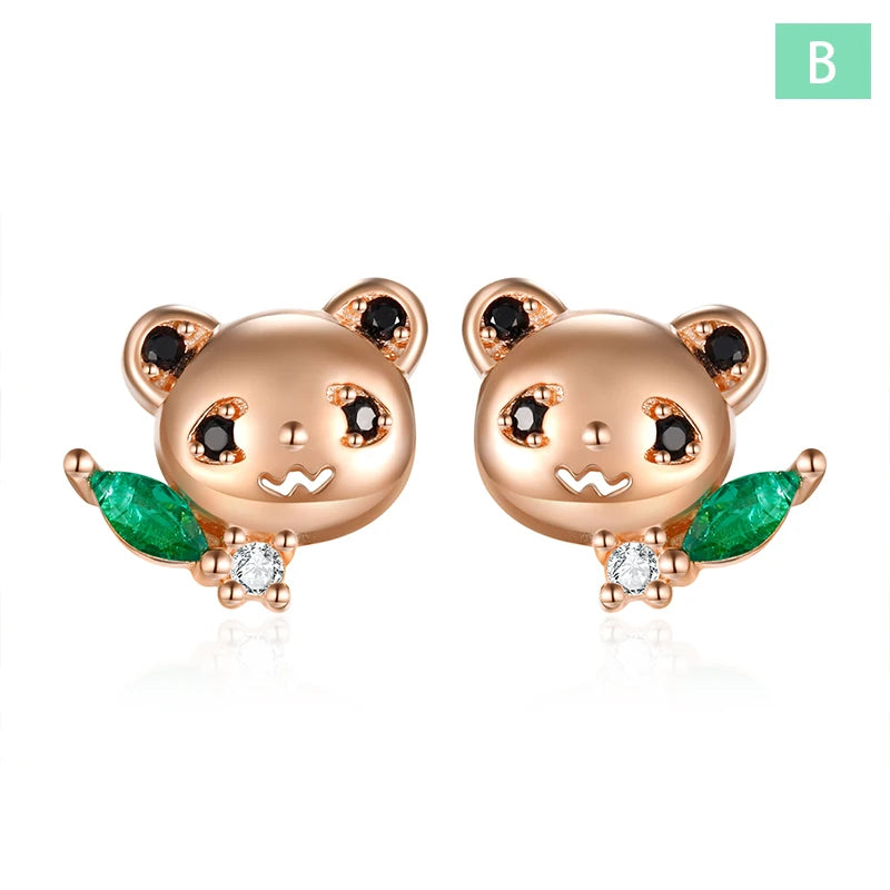 TrustDavis Real 925 Sterling Silver Cute Carrot Rabbit Screw Stud Earrings For Women Young Daughter Birthday Party Gift DS4579