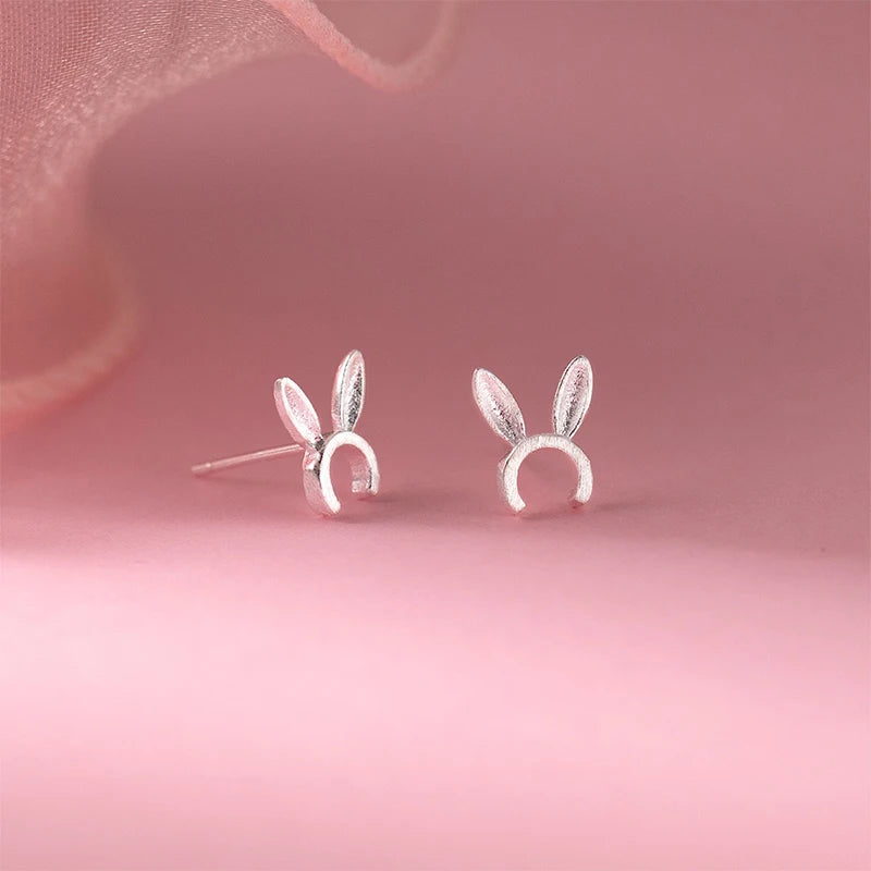 Animal Rabbit Ear Stud Earrings for Women Daily Wear Jewelry Gift DS4984