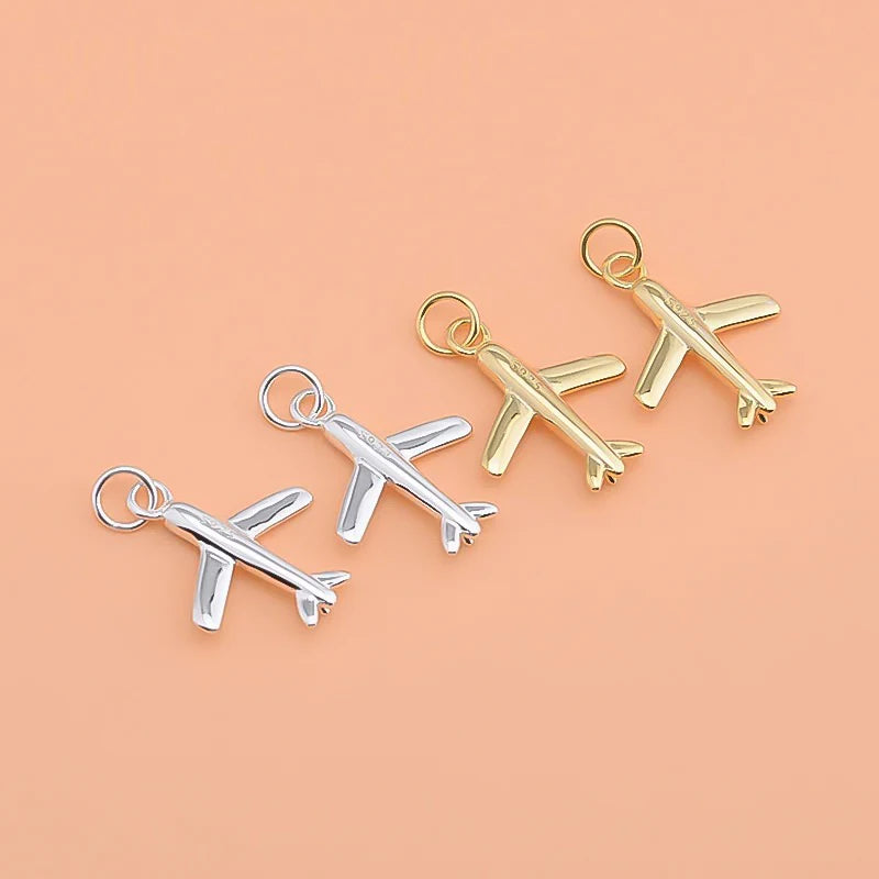Plane Aircraft Charm Pendant Handmade DIY Accessories HY134