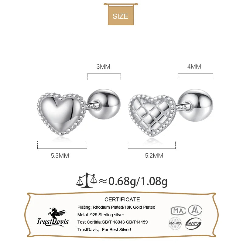 Heart Stud Earrings DS3650