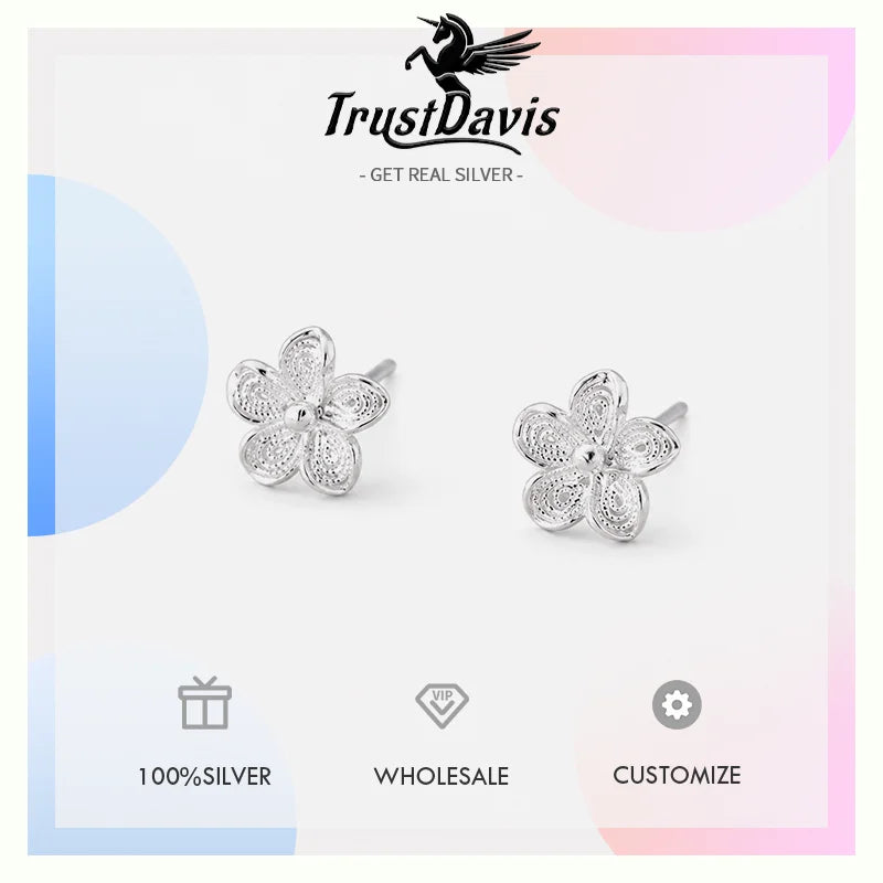 Fashion and Elegant Hollow Woven Flower Earrings for Women DS4964