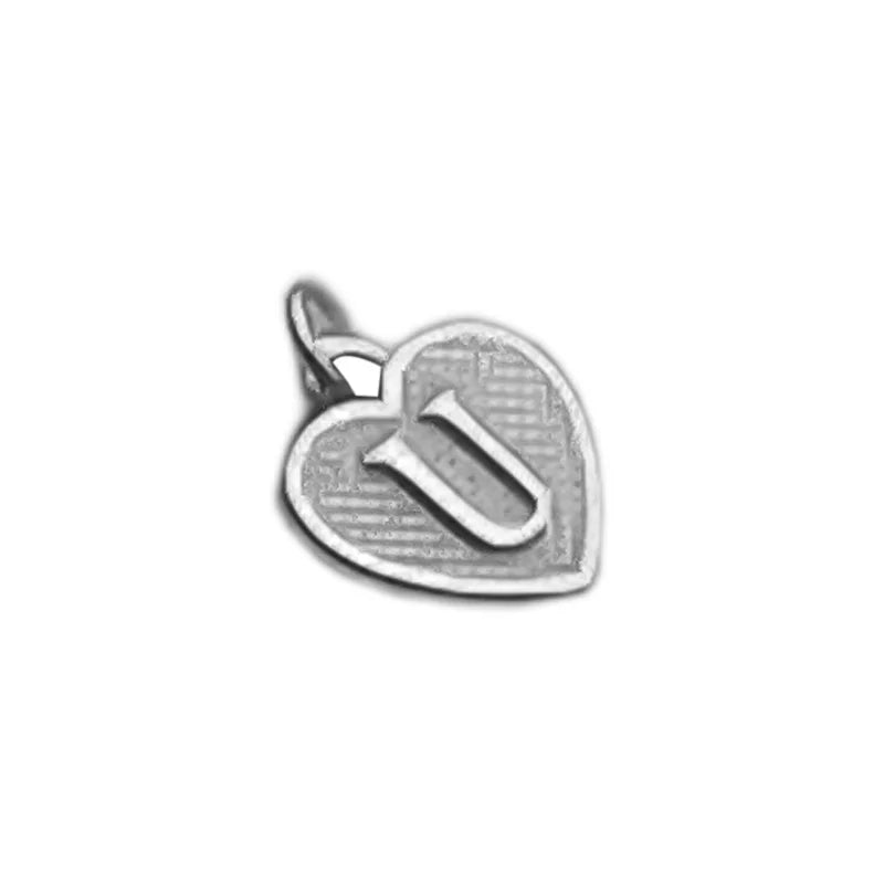 TrustDavis Real 925 Sterling Silver Name Necklace 26 Heart DIY Accessories Pendant for Women Wedding Clavicle Jewelry DZ1795