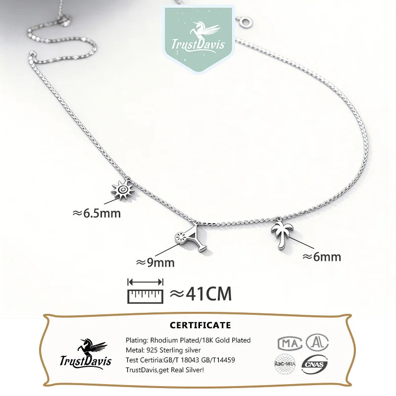 Sunmer Silver Necklace DS4864