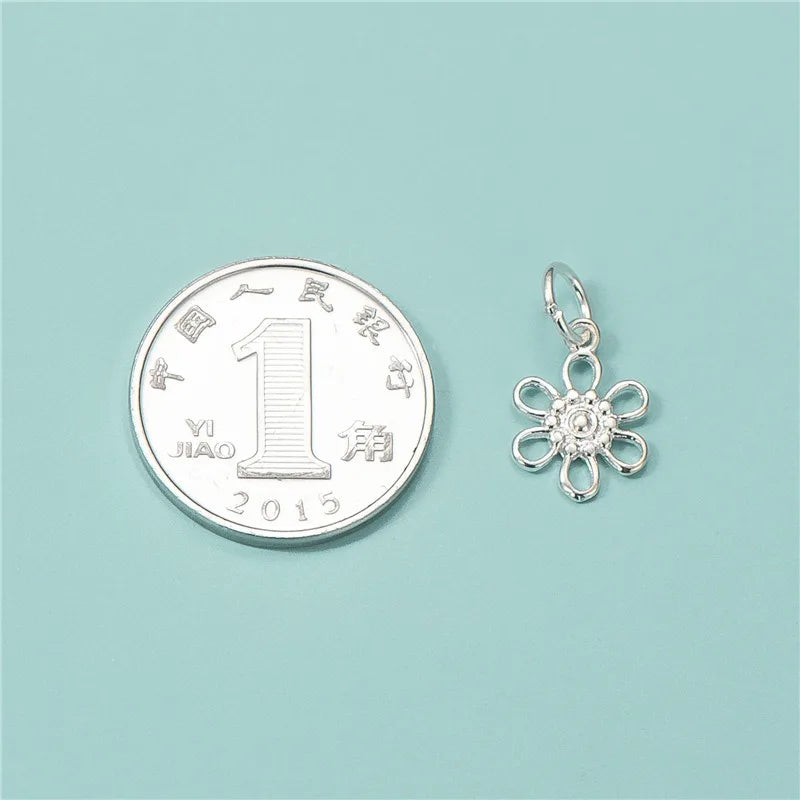 Fashion Little Flower Charm Pendant DZ1776