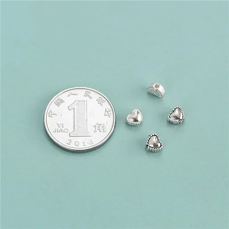Heart Separator Beads DIY Bracelet Necklace Accessories DZ647