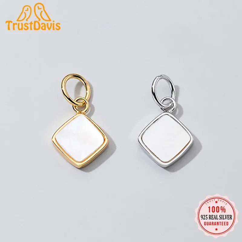 Shell Geometric Charm Pendant Handmade DIY Accessories DZ52
