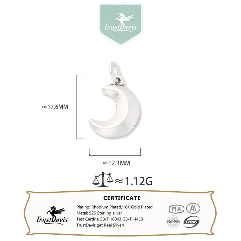 Moon Charm Pendant Handmade DIY Accessories DZ1643