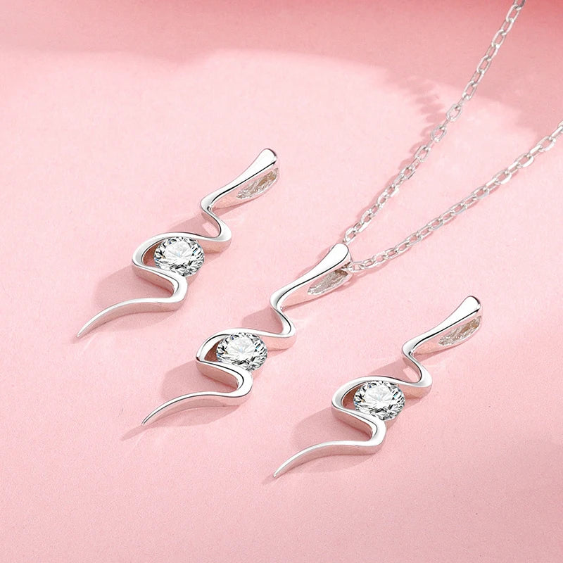 TrustDavis Real 925 Sterling Silver Personality Fashion Lightning CZ Charm Pendant Handmade DIY Accessories Fine Jewelry HY199