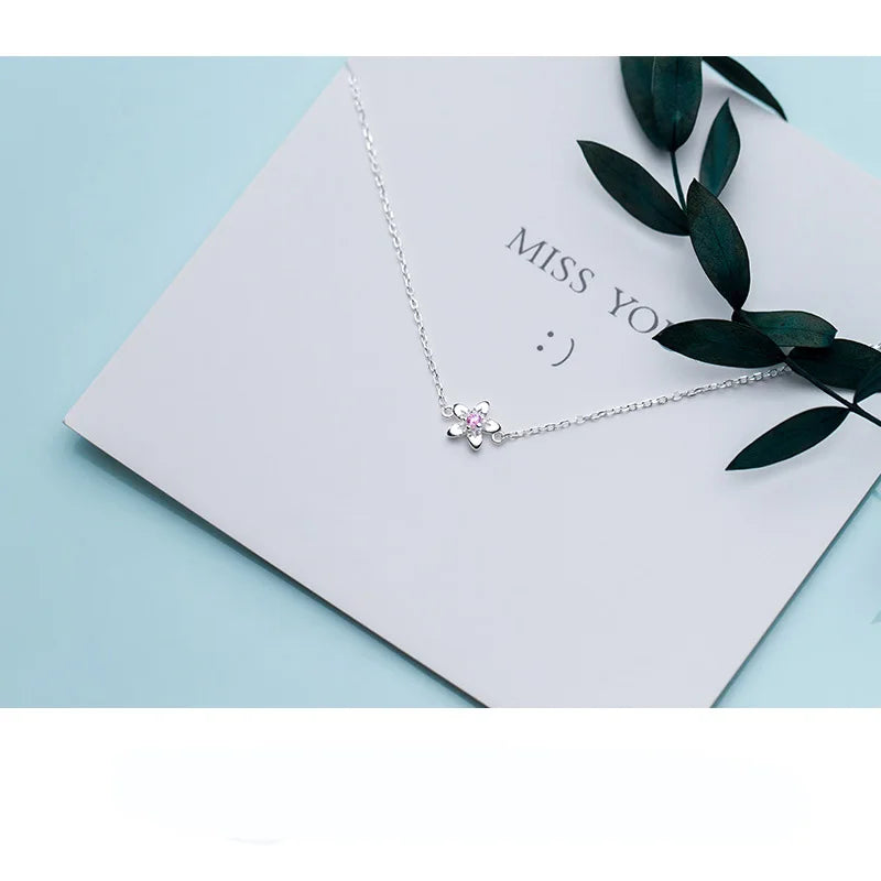 Pink Zircon Flower Bracelet DT17