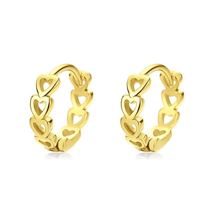 Fashion Romantic Hollow Heart Hoop Earring DA2346