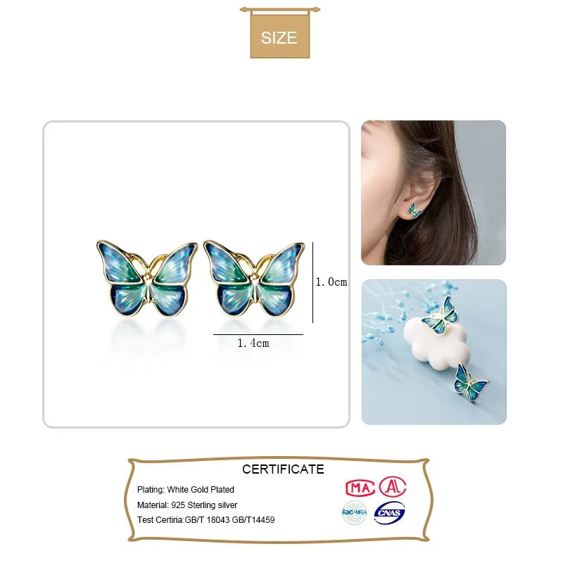 Wing Butterfly Stud Earrings DA481