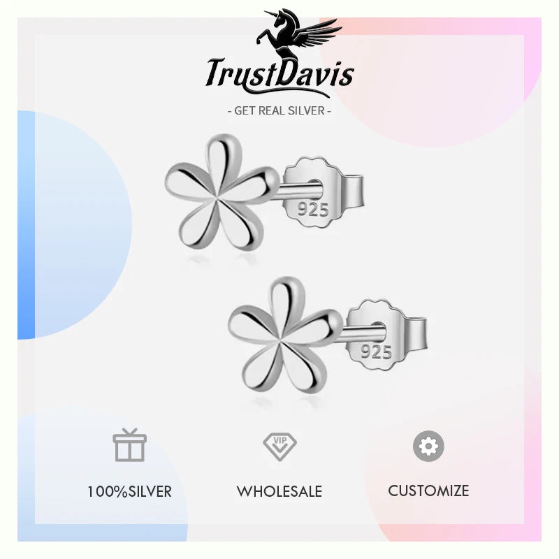 Mini Flower Charm Stud Earrings  DA1377
