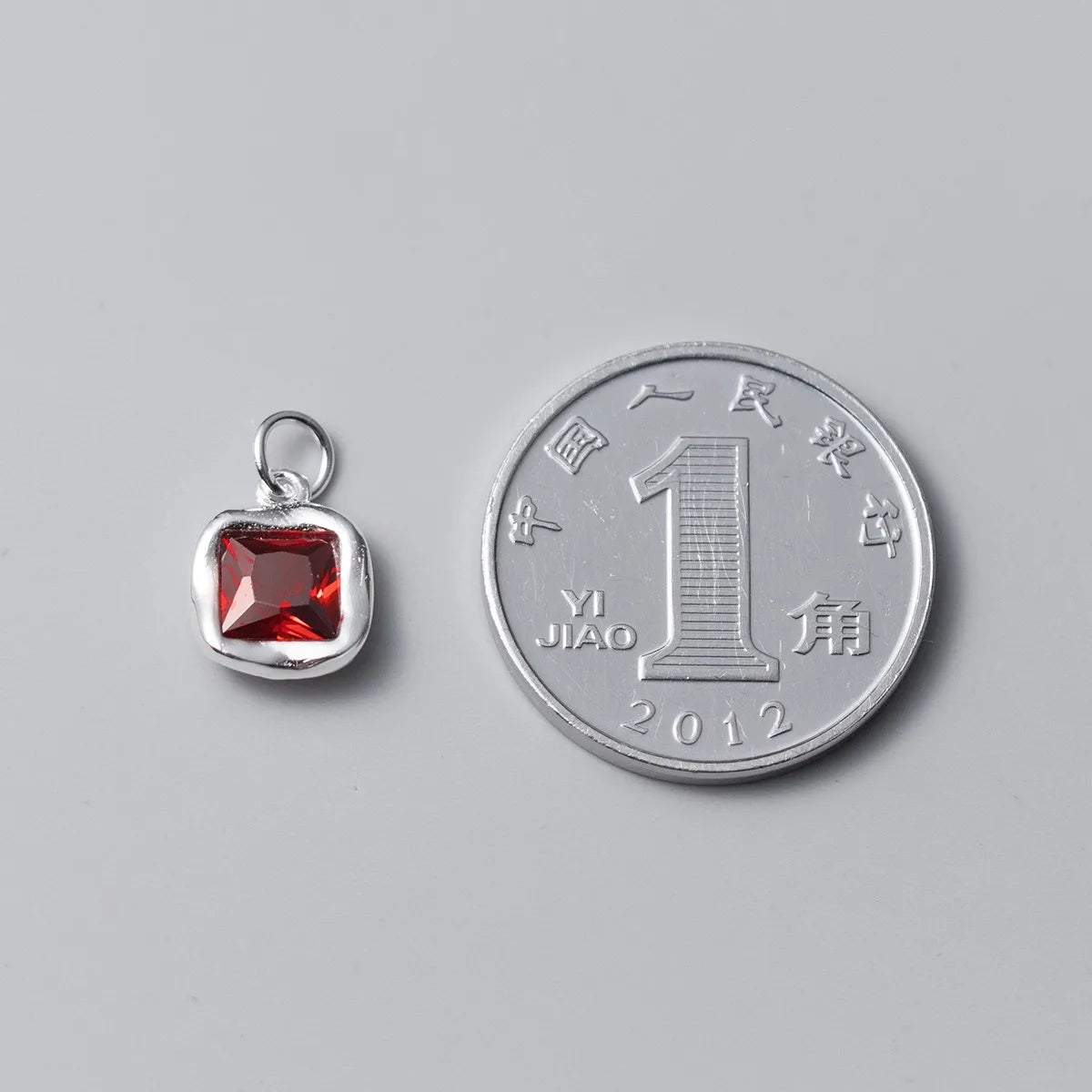 Fashion Square Zirconia Charm Pendant DZ1769