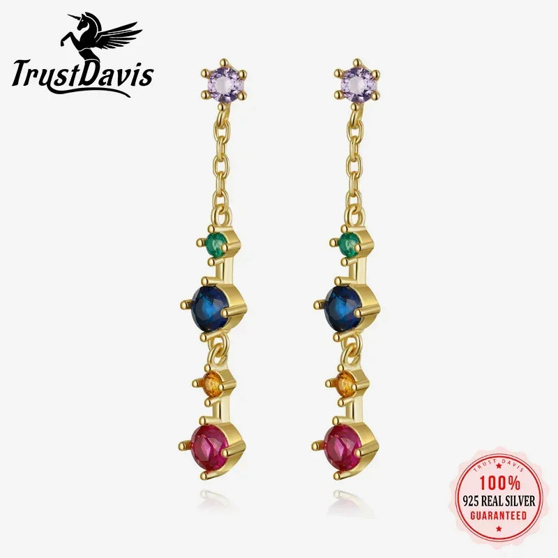 Long Tassel Stud Earrings DS4323