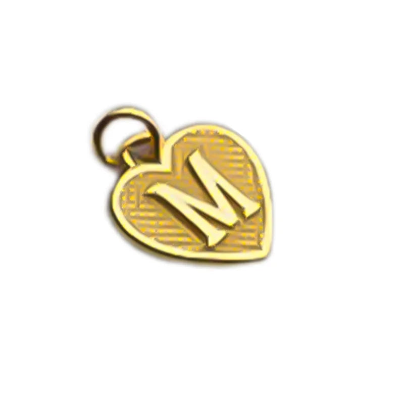 TrustDavis Real 925 Sterling Silver Name Necklace 26 Heart DIY Accessories Pendant for Women Wedding Clavicle Jewelry DZ1795