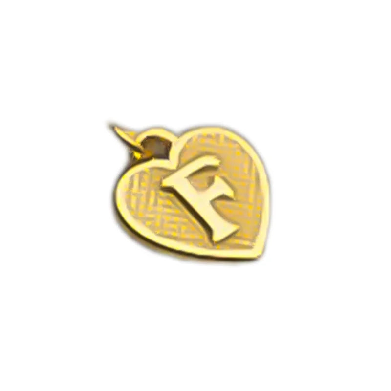 TrustDavis Real 925 Sterling Silver Name Necklace 26 Heart DIY Accessories Pendant for Women Wedding Clavicle Jewelry DZ1795