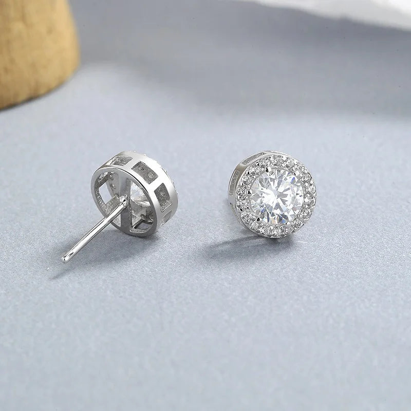 Round 7/8/9mm Stud Earrings  DS4773