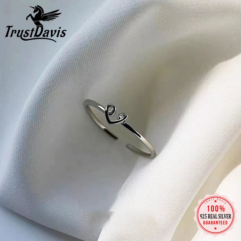 Hollow Heart Open Ring DS4785