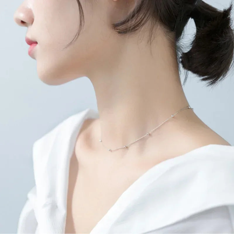 Cute Small Beads Pendant Necklace DS895