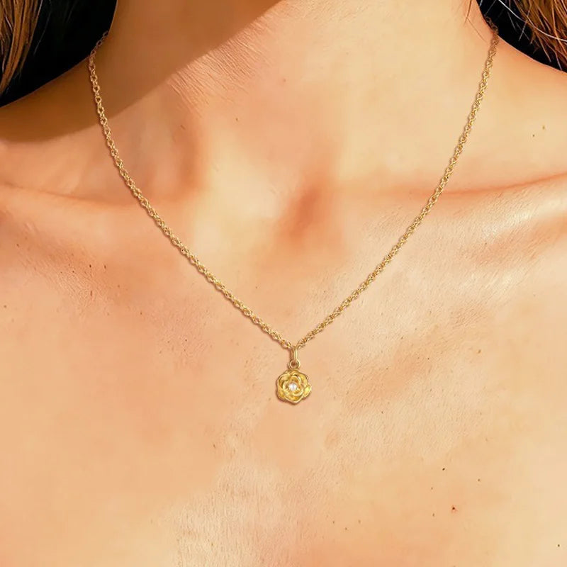 Trustdavis Real 925 Sterling Silver Feshion Simple 12 Months Birth Flower Pendant  DIY for Women Girls Fine Jewelry DS4742