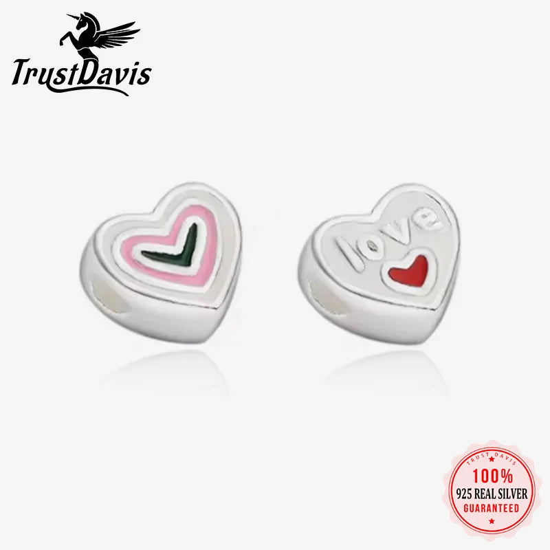 Heart Charm Pendant Handmade DIY Accessories Jewelry DZ1683