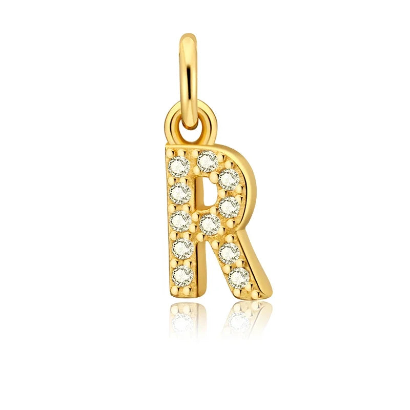 26 Letter Pendant Shiny Charm Pendant DIY Accessories Jewelry DZ423